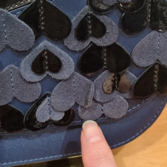 Kate Spade NWOT Zibbi Owl Navy ๐ Novelty Medium Flap Shoulder Crossbody Purse - Picture 4 of 15